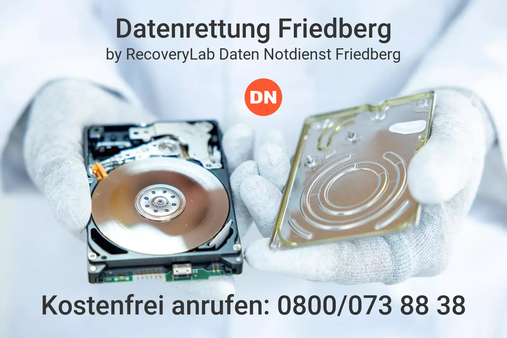 Labor für professionelle Datenrettung in Friedberg