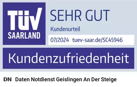 Daten Notdienst - Datenrettung Geislingen an der Steige (Baden-Württemberg) mit TÜV-zertifizierter Kundenzufriedenheit