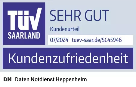 Daten Notdienst - Datenrettung Heppenheim (Hessen) mit TÜV-zertifizierter Kundenzufriedenheit