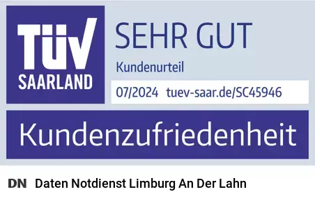 Daten Notdienst - Datenrettung Limburg an der Lahn (Hessen) mit TÜV-zertifizierter Kundenzufriedenheit