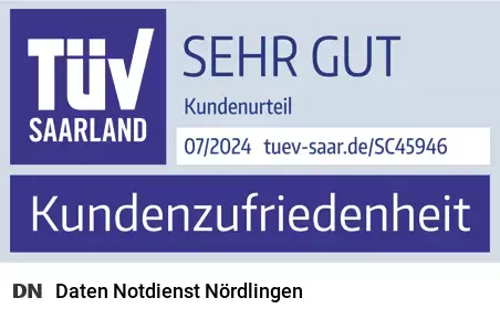 Daten Notdienst - Datenrettung Nördlingen (Bayern) mit TÜV-zertifizierter Kundenzufriedenheit